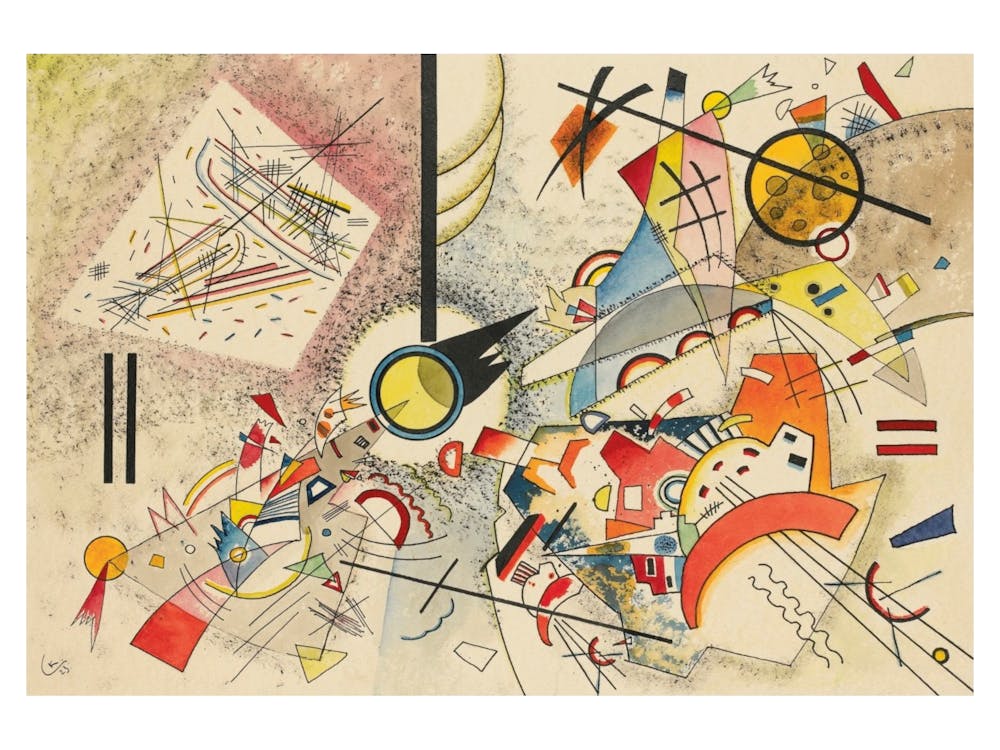 Wassily Kandinsky - Ohne Titel 1923. Russian Painter, Famous Painter, Famous Artist, Famous Painting, Abstract Art, Abstract Painting, Abstraction, Geometric Elements