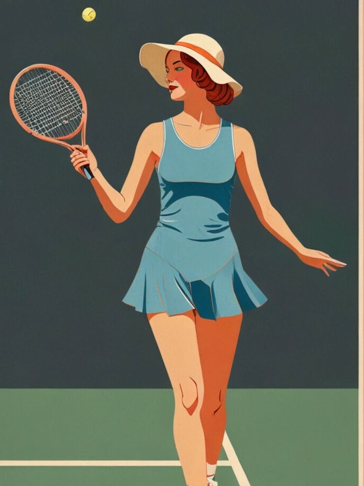 Vintage Tennis Poster 1