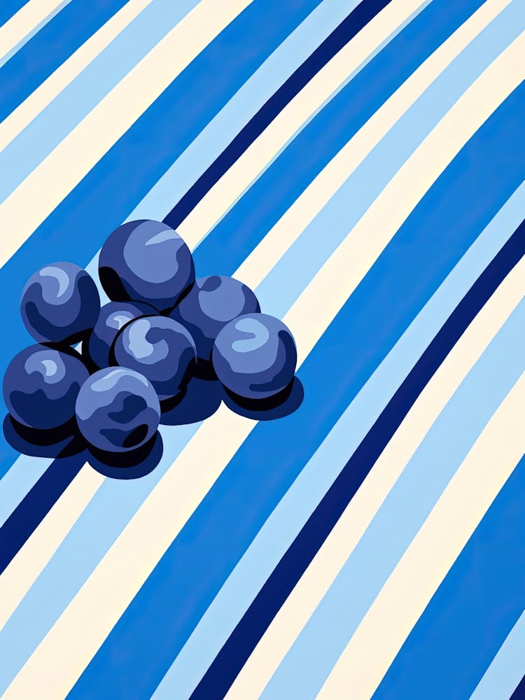 Blueberries Fruit Summer Illustration 3
