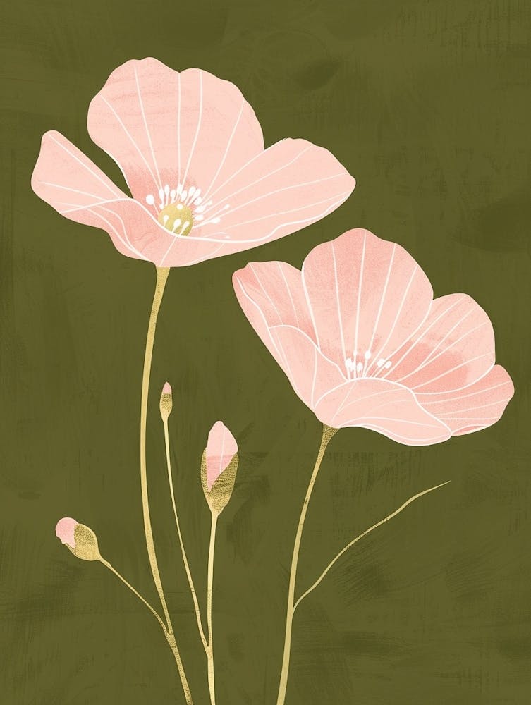 Pink & Green Buttercup 3