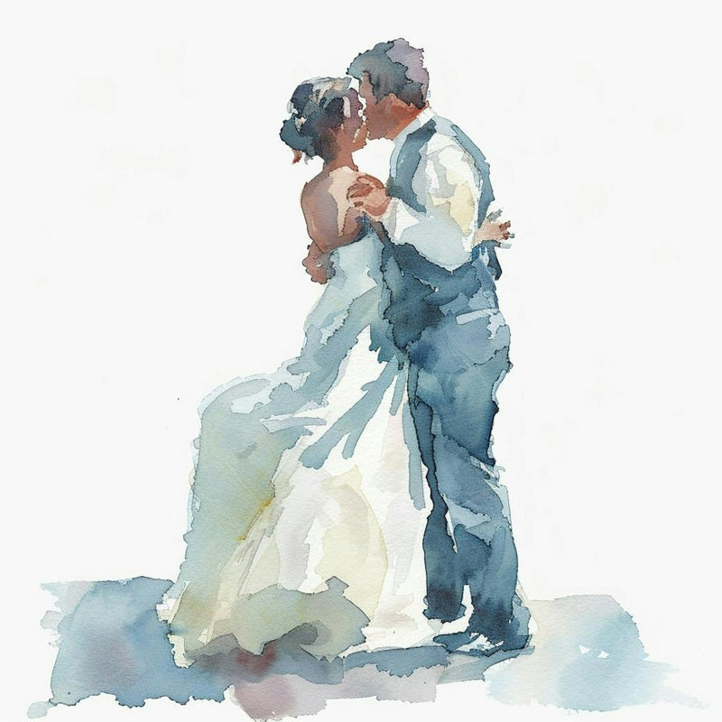 Watercolor Couple Dancing At Wedding 1718371440 2