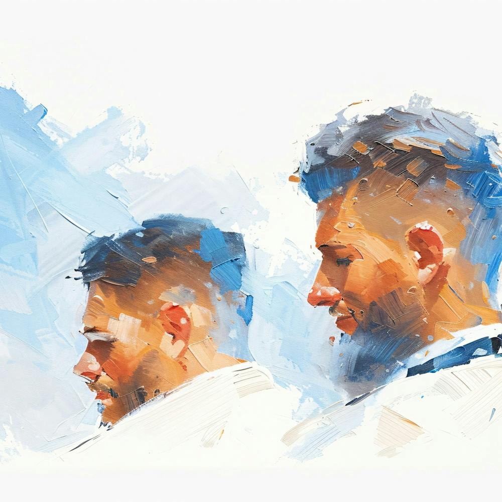 Portrait Of Two Men