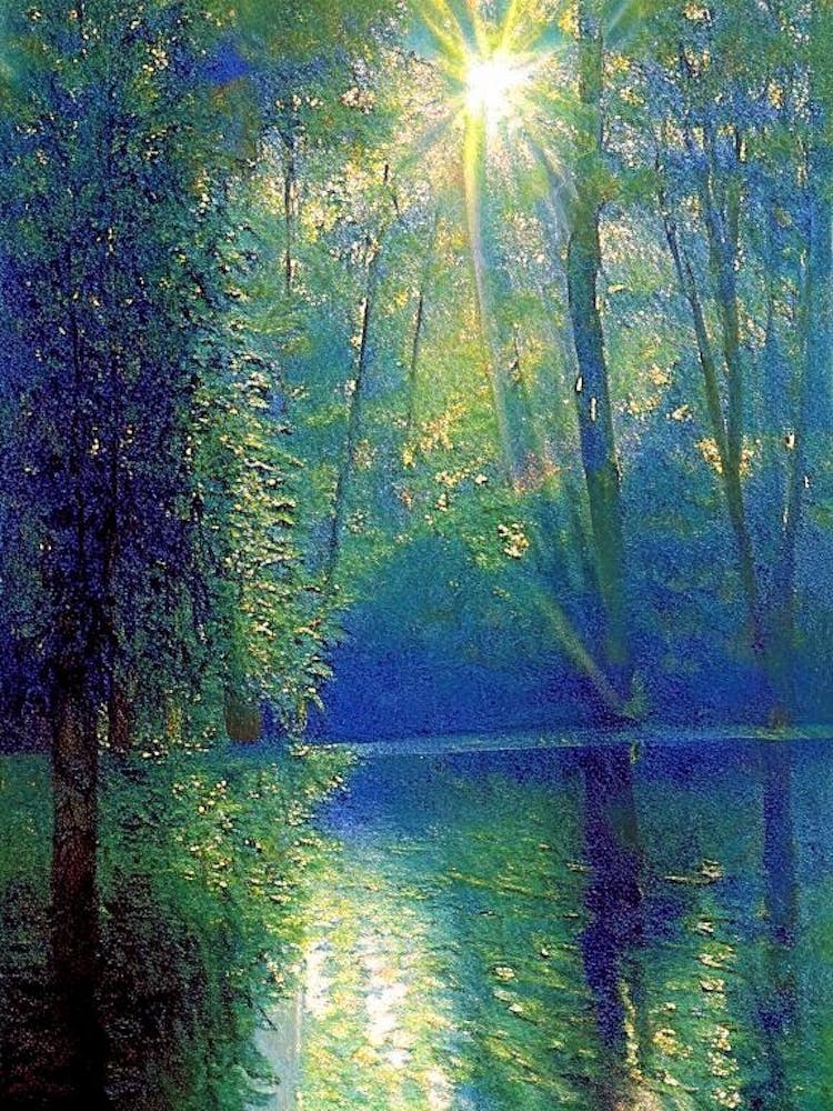 Bois Des Moutiers, France Classic Monet Style Painting