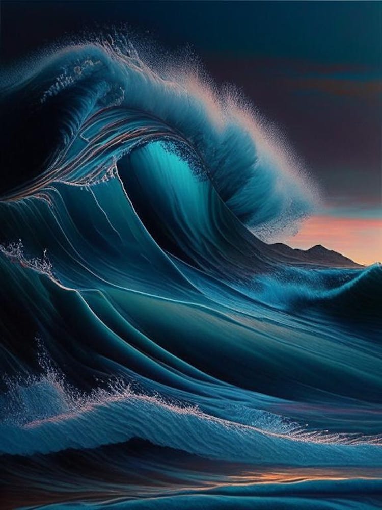 Waves Waterscape Crayon 1