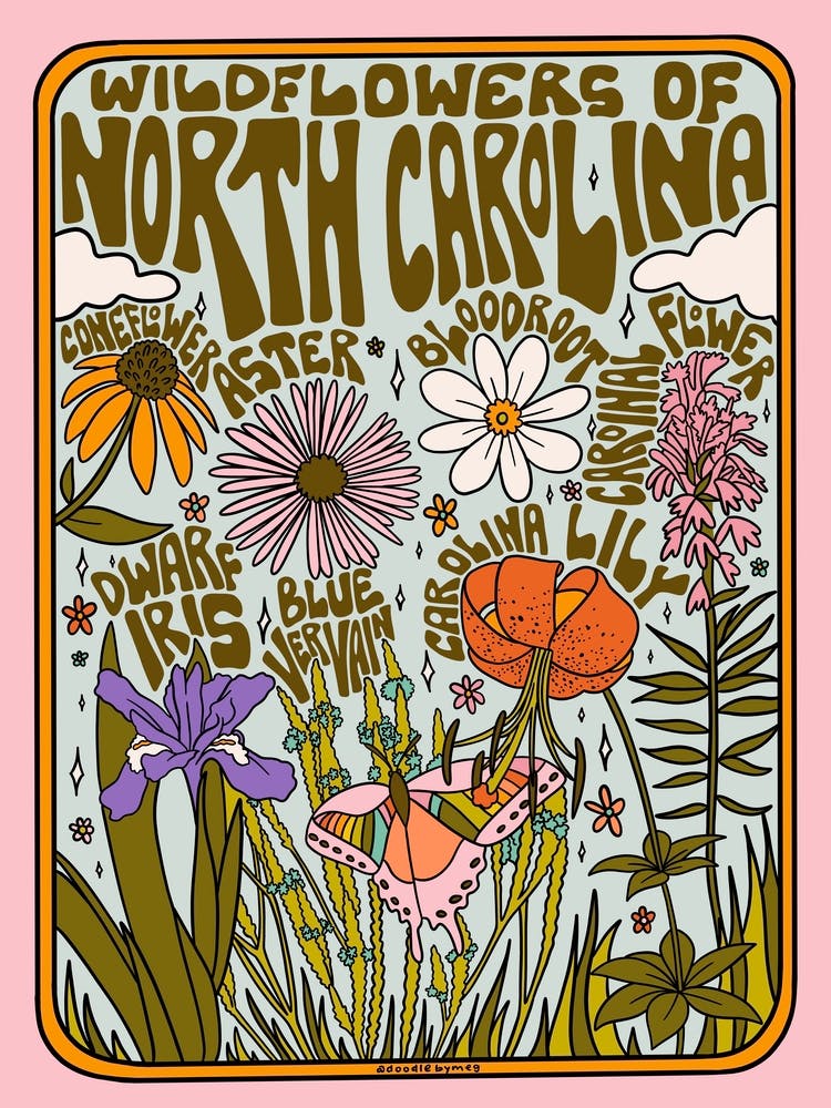 North Carolina Wildblumen