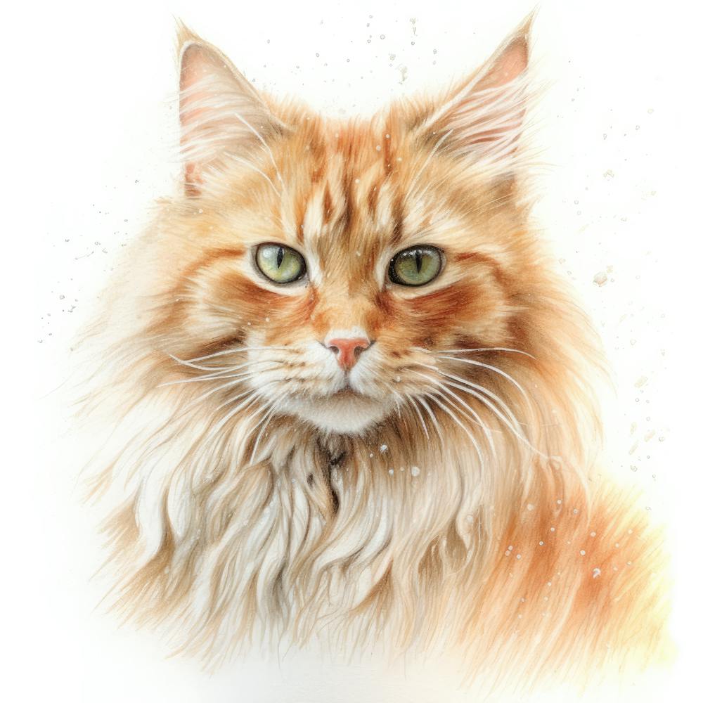 Carmel Snow Cat Portrait 3