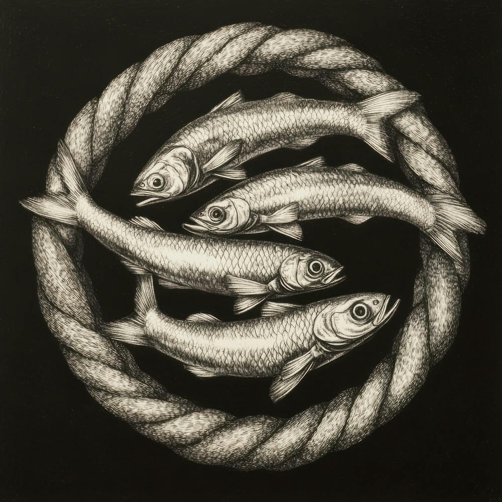 Three Fish In A Rope
