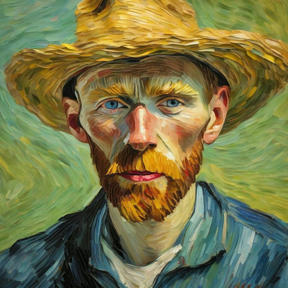 Van Gogh straw hat inspiration 4