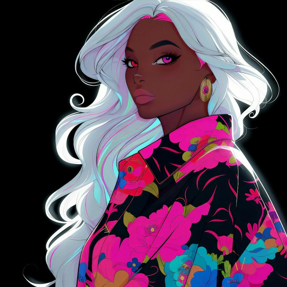 Black Girl With White Hair