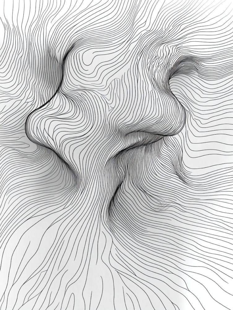 Abstract Line Drawing 9