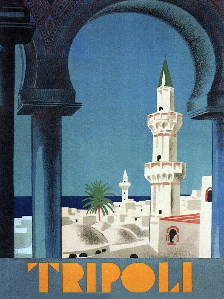 Tripolis, Blick auf die Moschee, Libyen