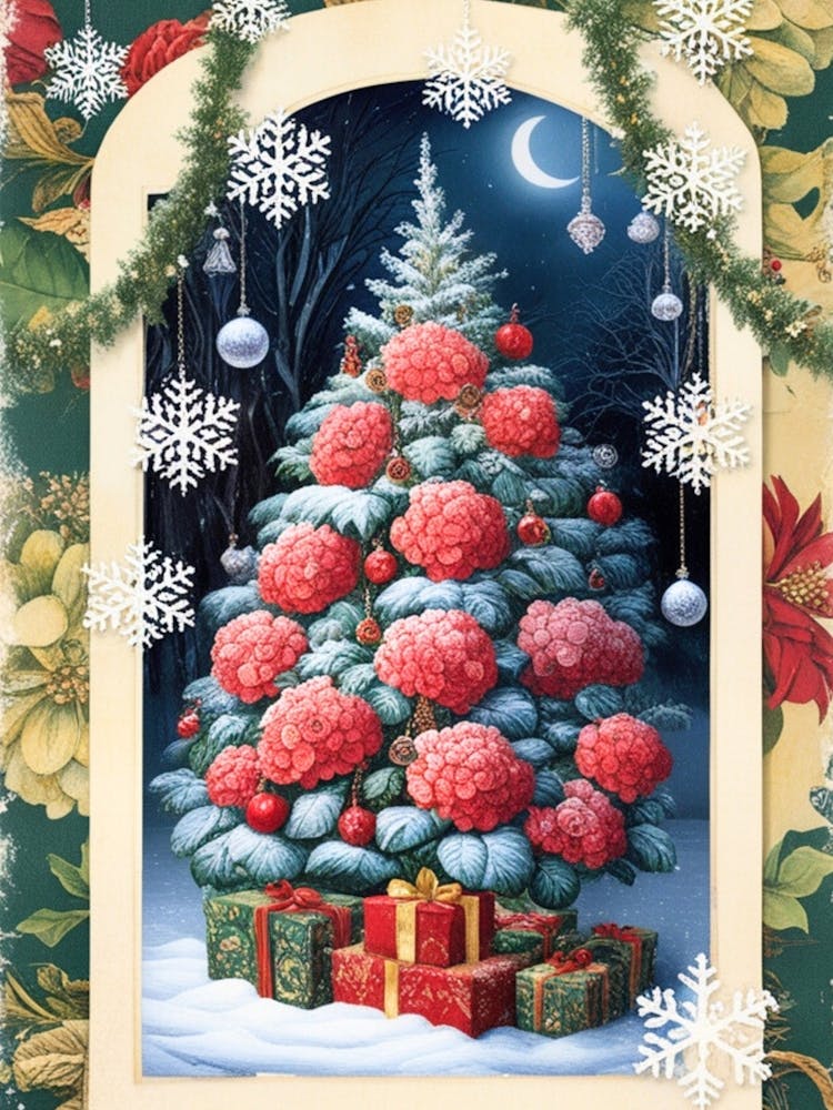 William Morris Christmas Tree 96