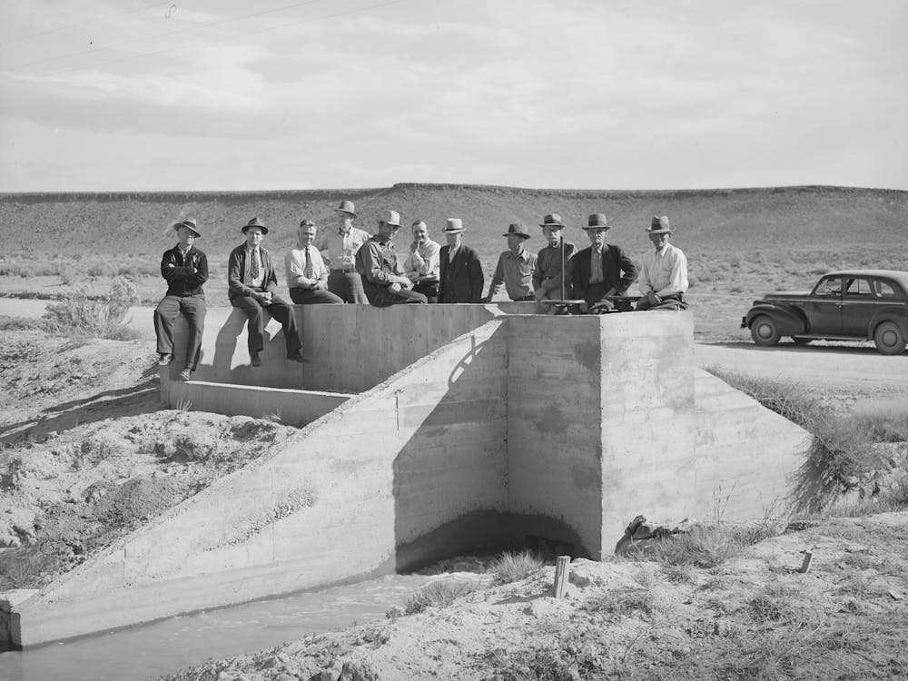 Members Of Cooperative Irrigation Project, Washington County, Utah By Russell Lee