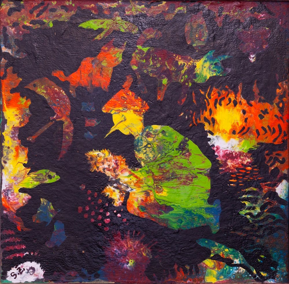 "Pinocchio burying money in the enchanted forest."