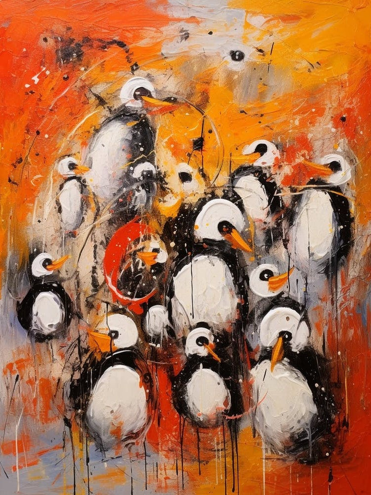 Penguin Abstract Expressionism 4