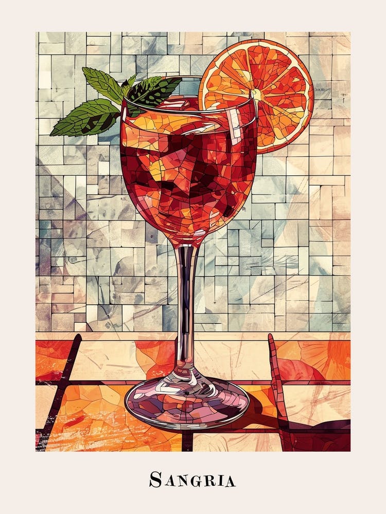 Sangria Tiled Illustration 2