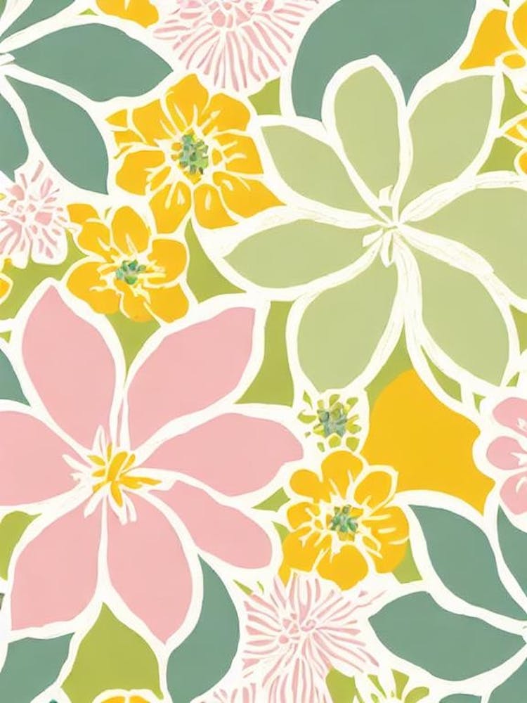 Bourvardia Pastel Floral 4 Flower