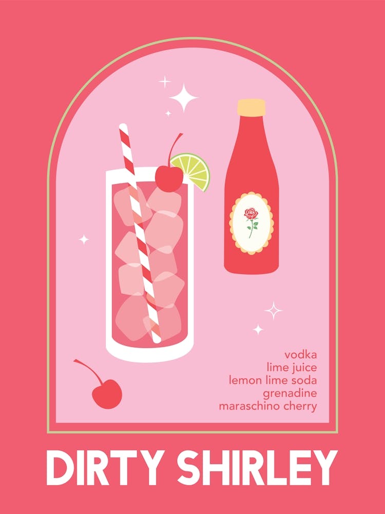 Dirty Shirley Cocktail