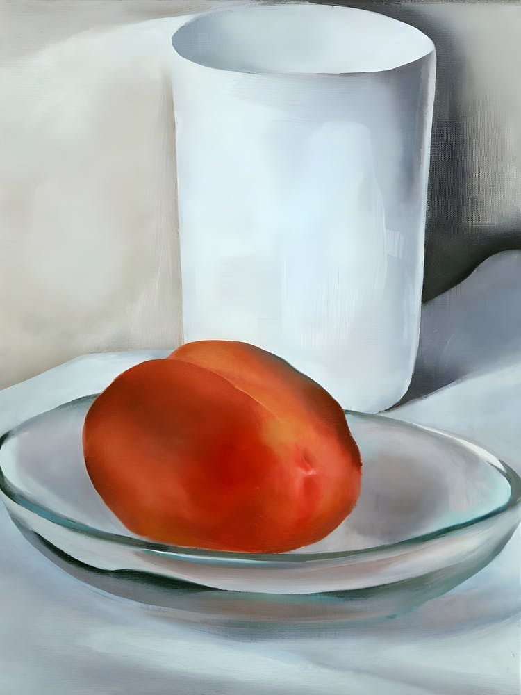 Georgia O'Keeffe - Peach and Glass, 1927