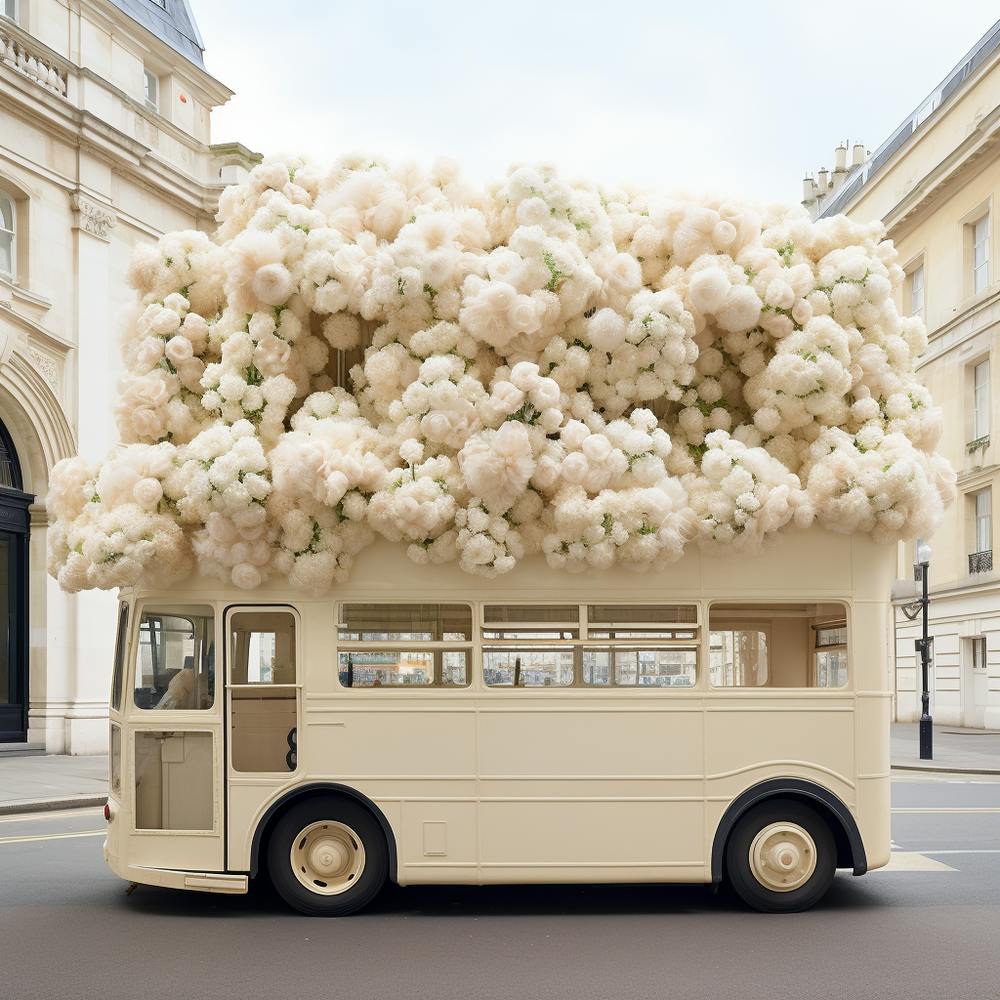 Flowers On London Bus
