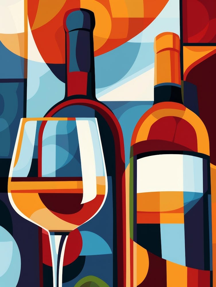 Wine Bottle And Glass 1