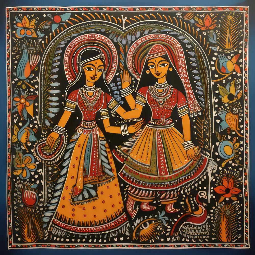 Two Indian Women By Sanjay Kumar