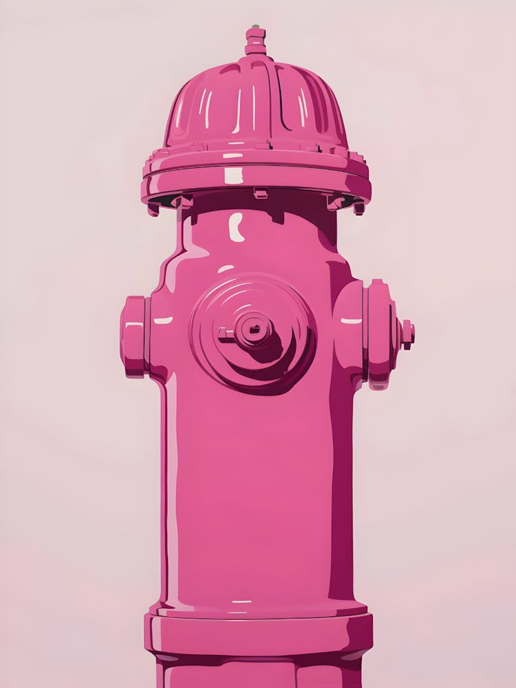 Pink Fire Hydrant 3