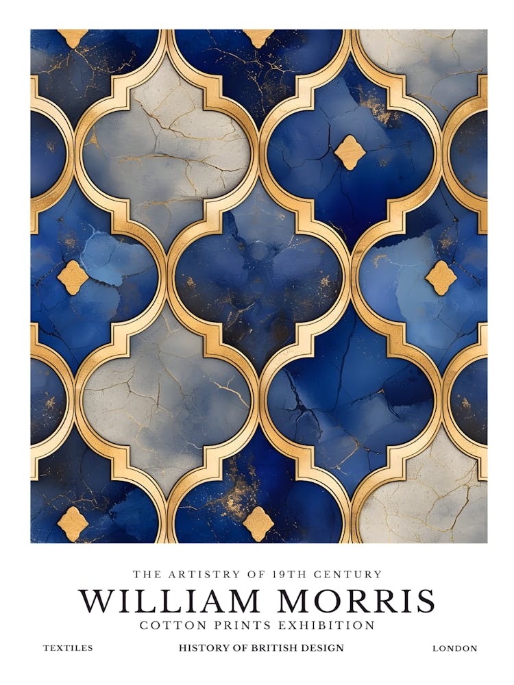 William Morris - Blue And Gold