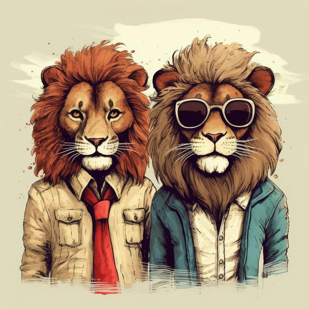 Two Lions 1