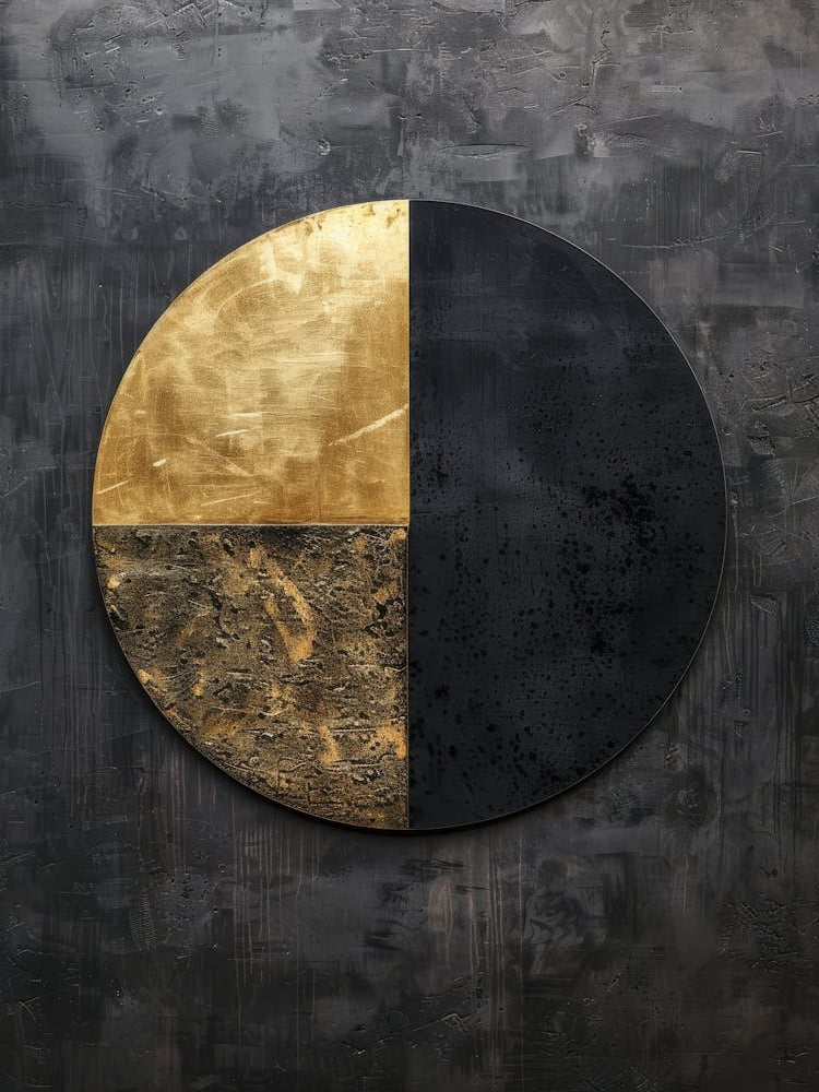 Black And Gold Circle