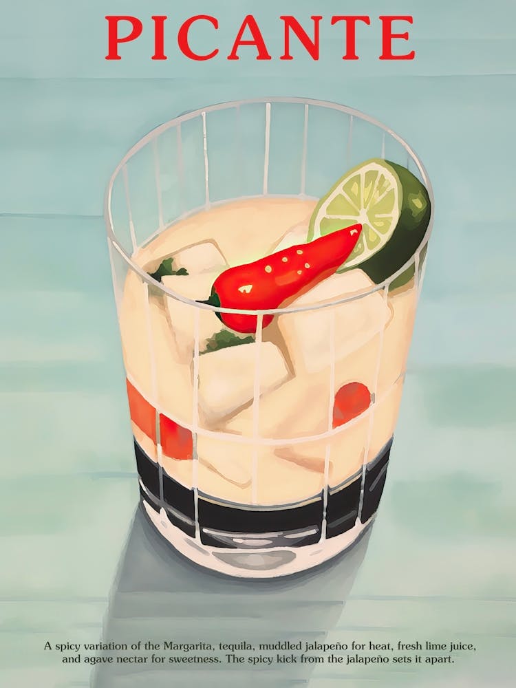Picante Cocktail Kitchen Art Margarita