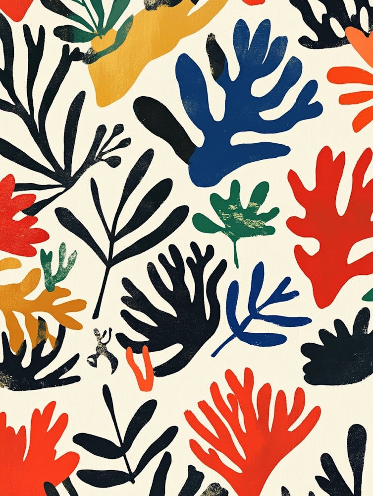 Corals And Leaves