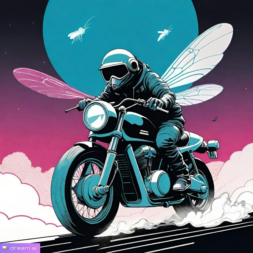 Supafly motorcyclist