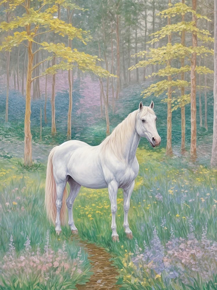 White Horse In The Woods