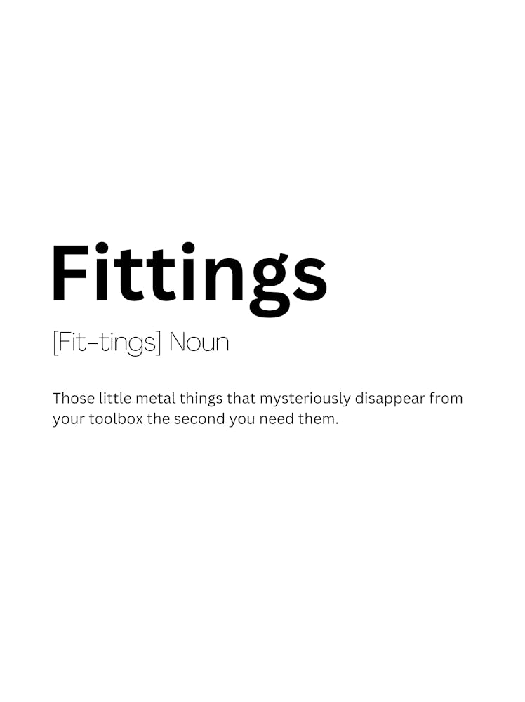 Fittings Definition Meaning 1