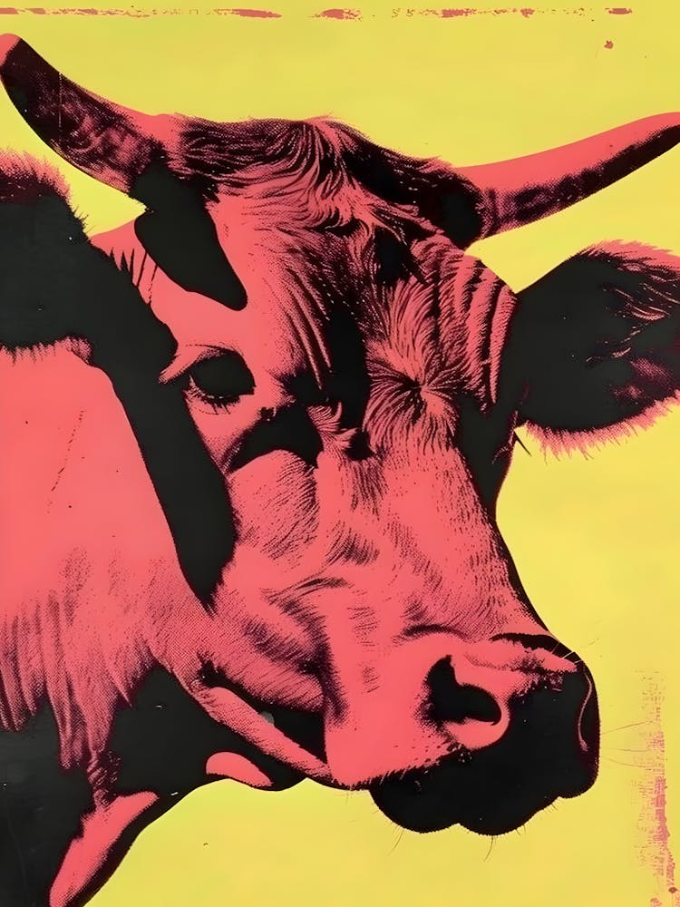 Cow By Andy Warhol