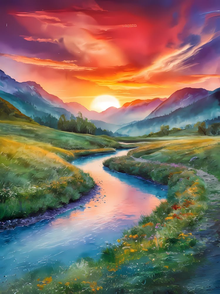 Sunset In The Mountains 24