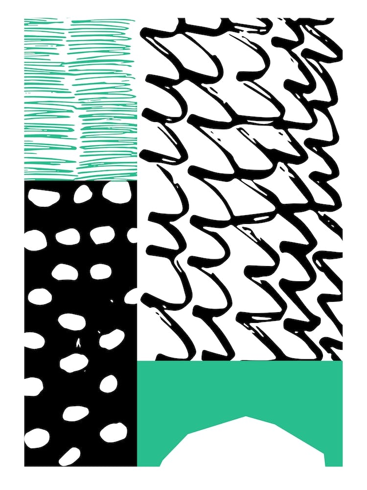 Abstract Green And Black