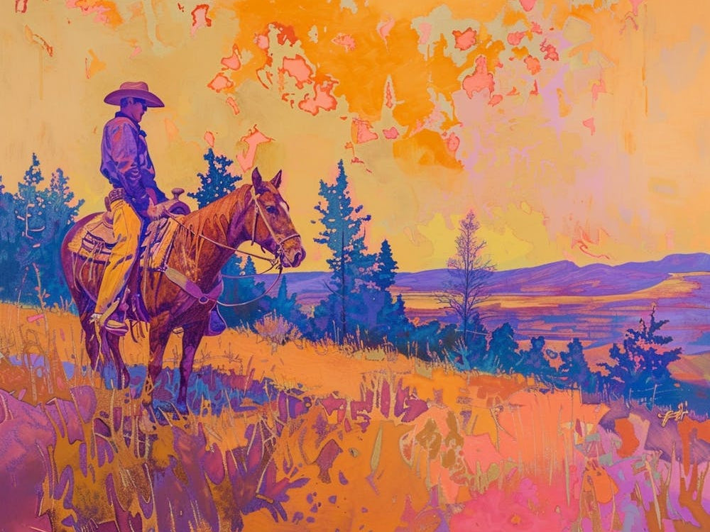 Cowboy Painting Montana 1