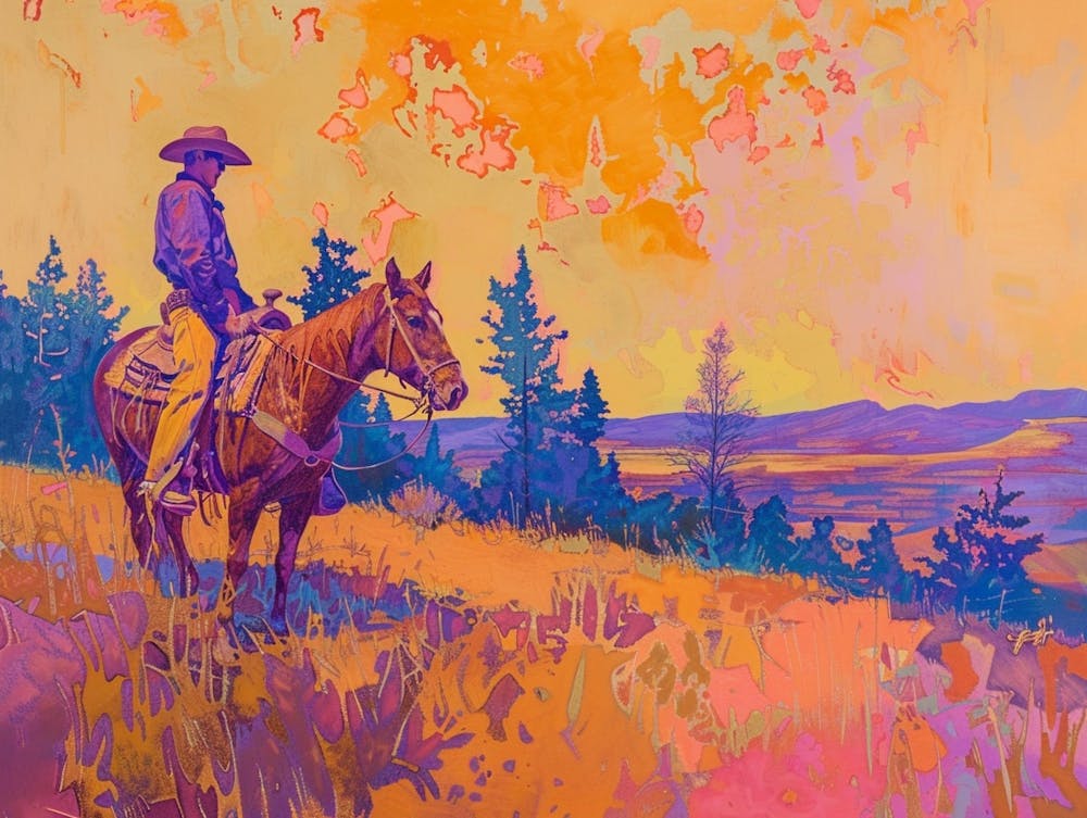 Cowboy Painting Montana 1