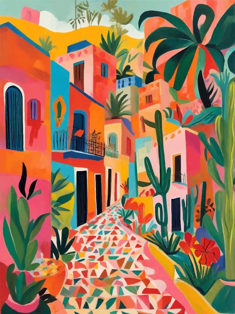 Colorfull tropical street