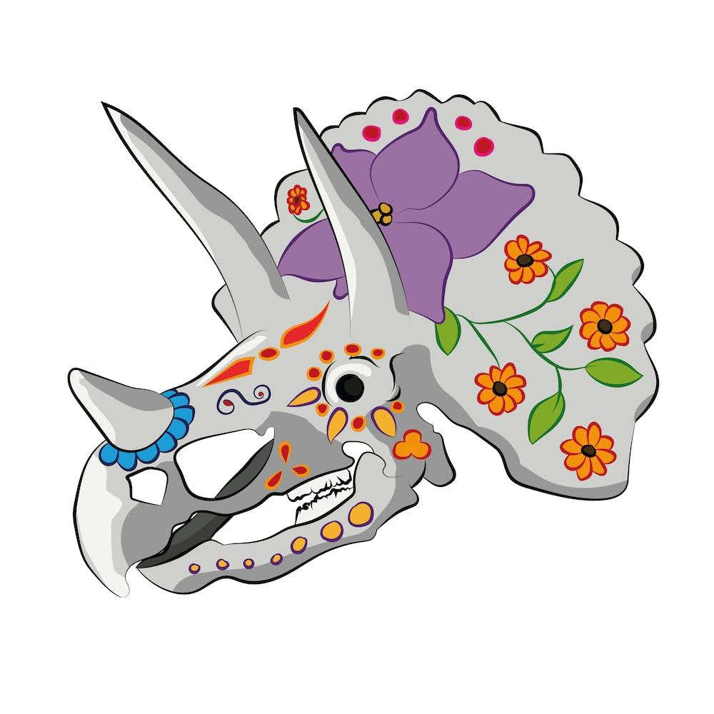 Dia de Los Muertos Triceratop