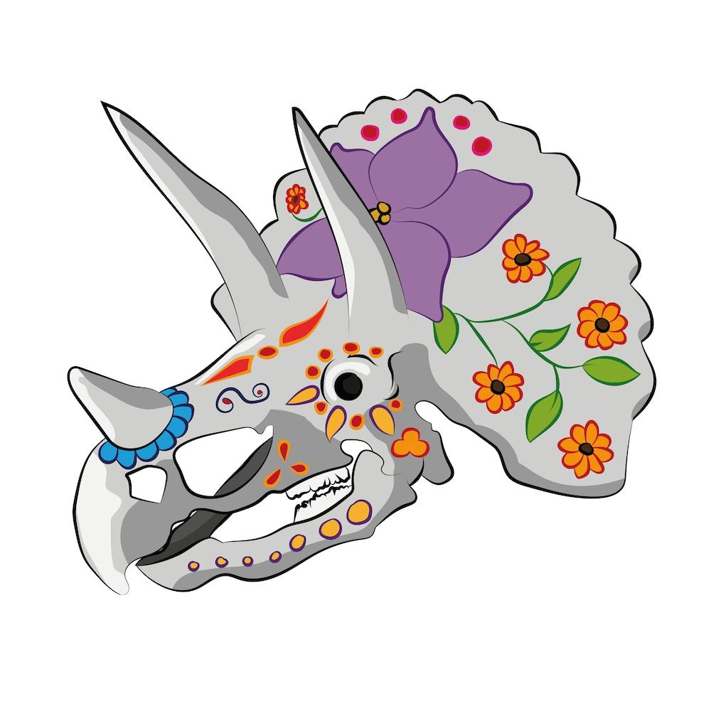 Dia de Los Muertos Triceratop
