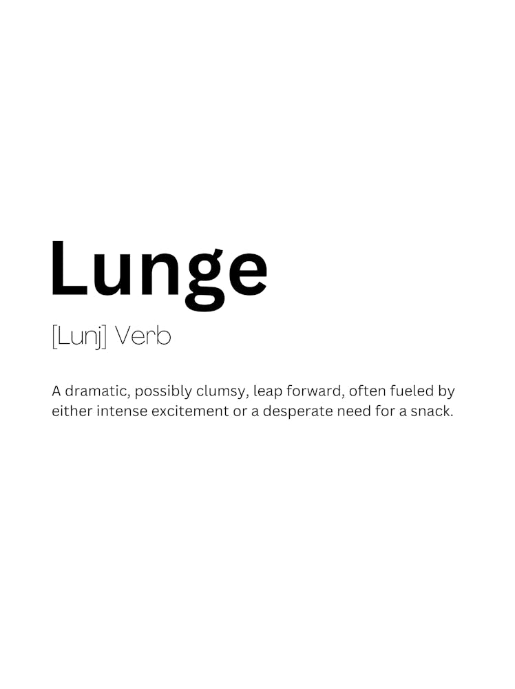 Lunge Definition Meaning
