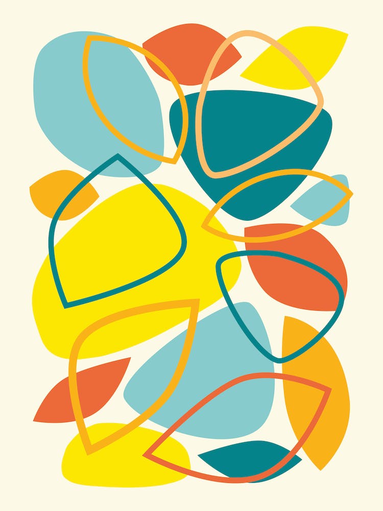 Colorful Mid Century Modern Abstract 23