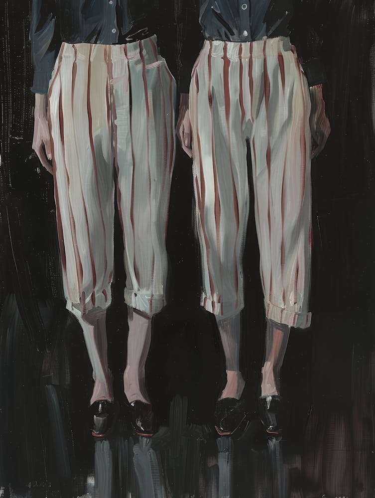 Two Men In White Pants