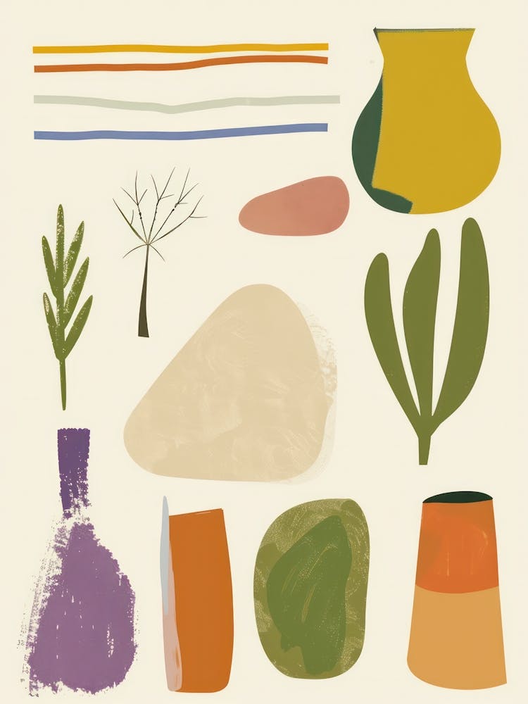 Cute Objects Abstract Illustration 16