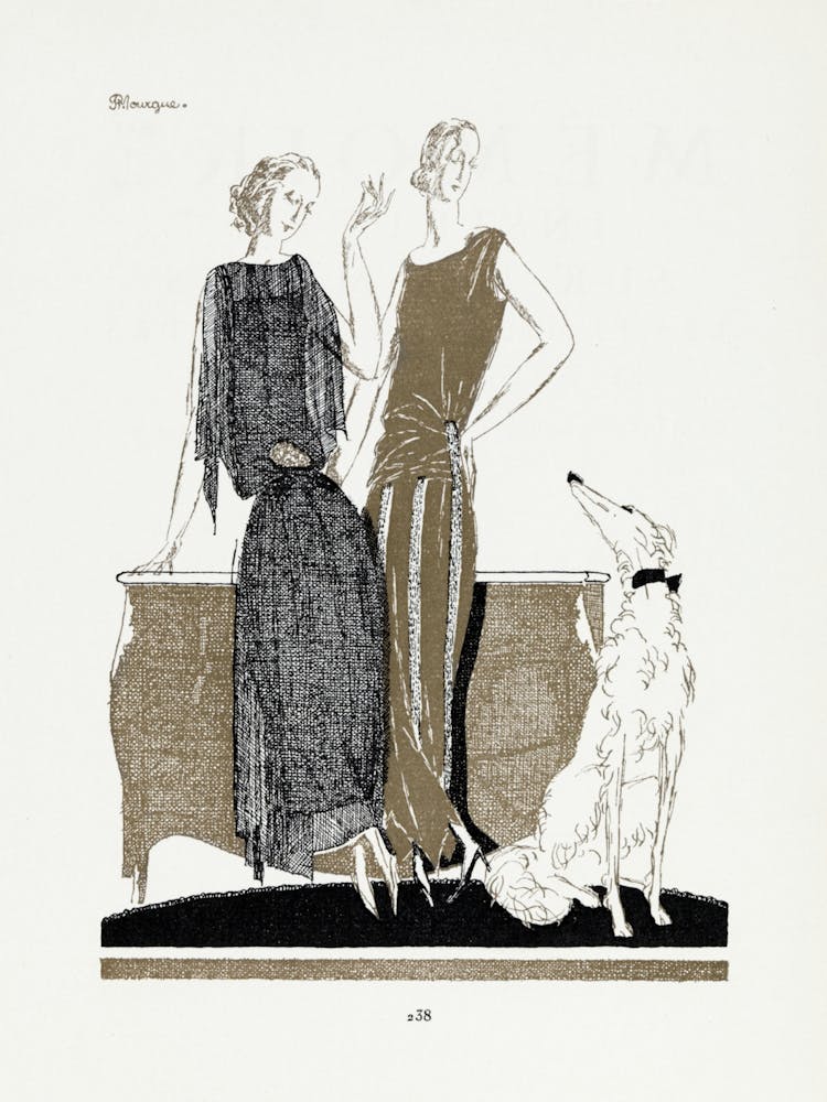 Two Women And A Dog