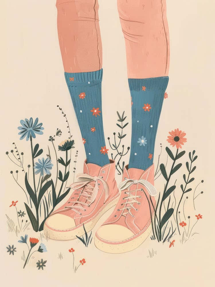 Pink Shoes And Wild Flowers 9