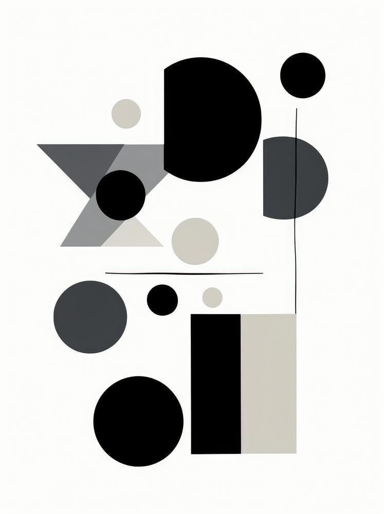Abstract Black And White Painting 1